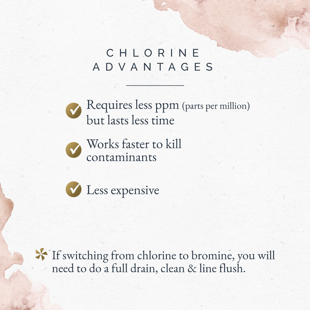 Chlorine advantages