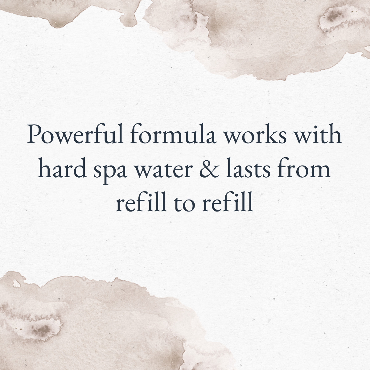 formula works with hard spa water