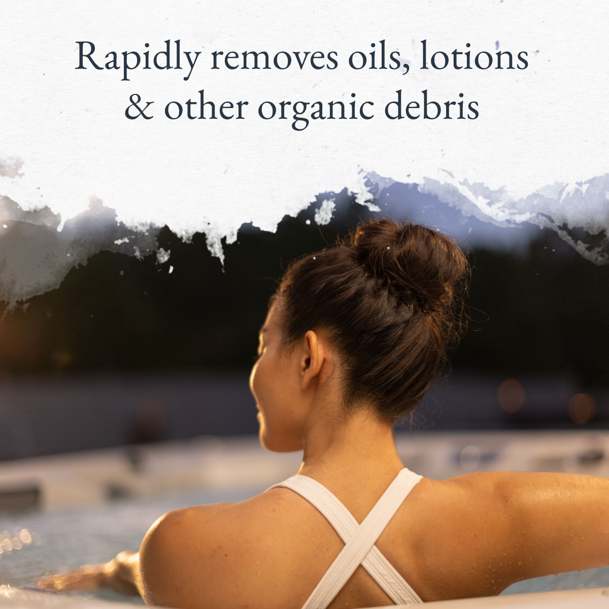 Rapidly removes oils, lotions & other organic debris
