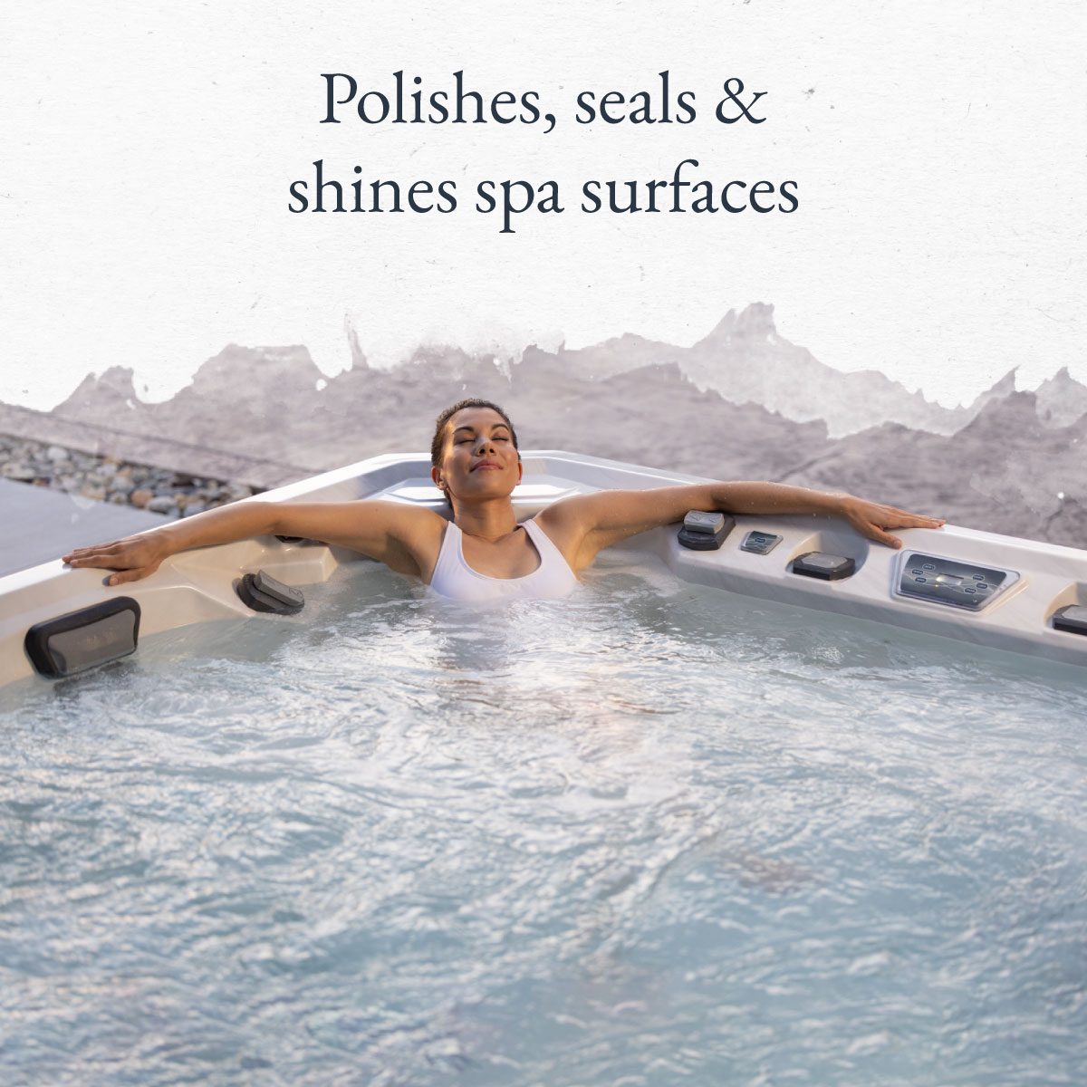Polishes, seals & shines spa surfaces