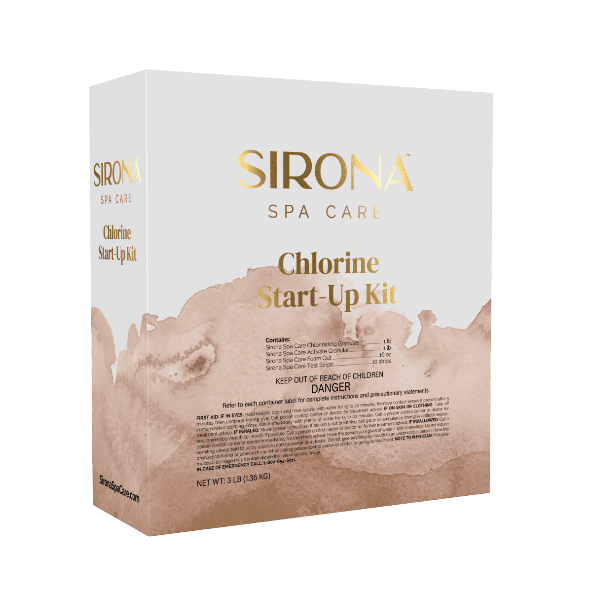 Sirona Chlorine Start up Kit front of box