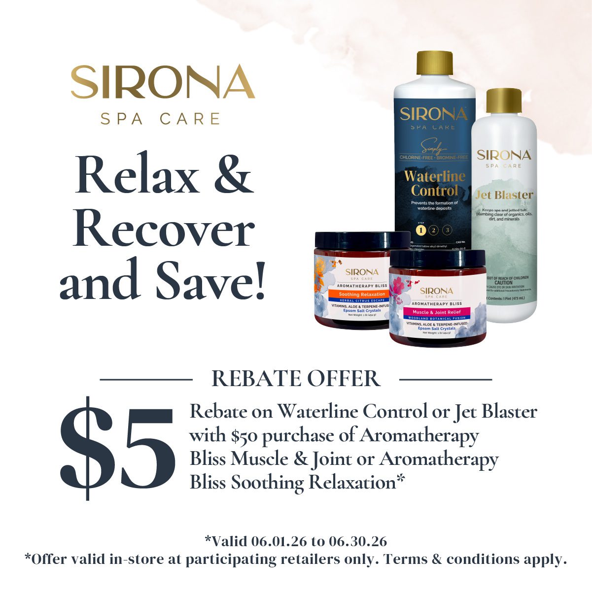 Sirona June Rebate - Relax & Recover and Save